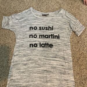 A Pea in the Pod Black and White Slogan Tee